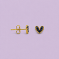 Hearts Blue Studs