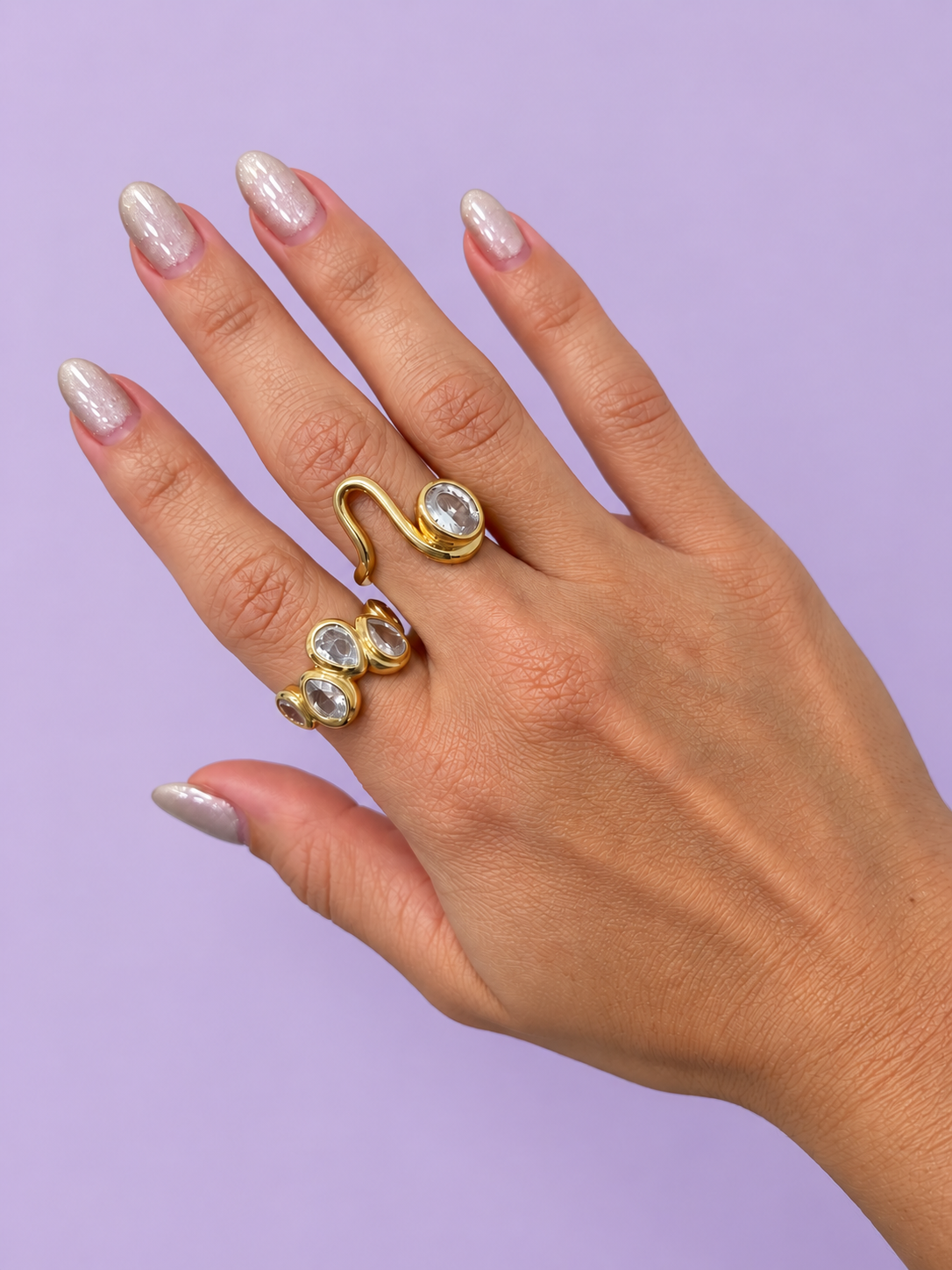 Luxe crystal ring